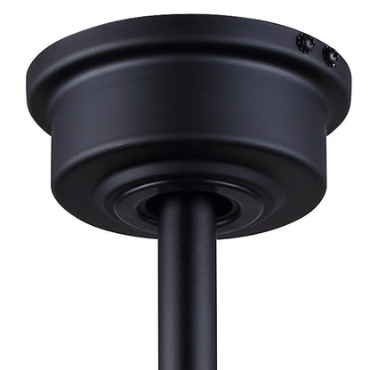 Canarm Cale 42in 1-Light Ceiling Fan | Modern Matte Black and Reversible Black/Weathered Maple Blades | Bedroom & Living Room | Model CF42CAL3BK