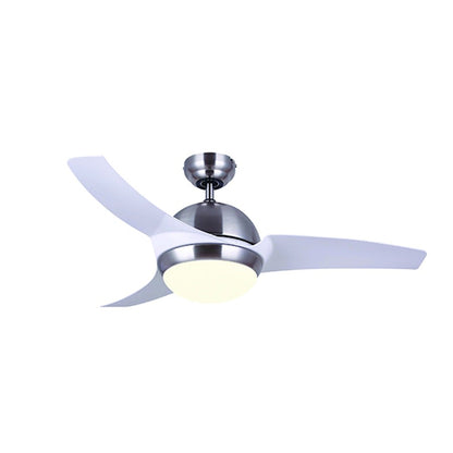 Canarm Mota 42in 1-Light Ceiling Fan | Brushed Nickel and White ABS Blades | Bedroom & Living Room | 42 x 42 x 15 in | Model CF42MOT3BNW
