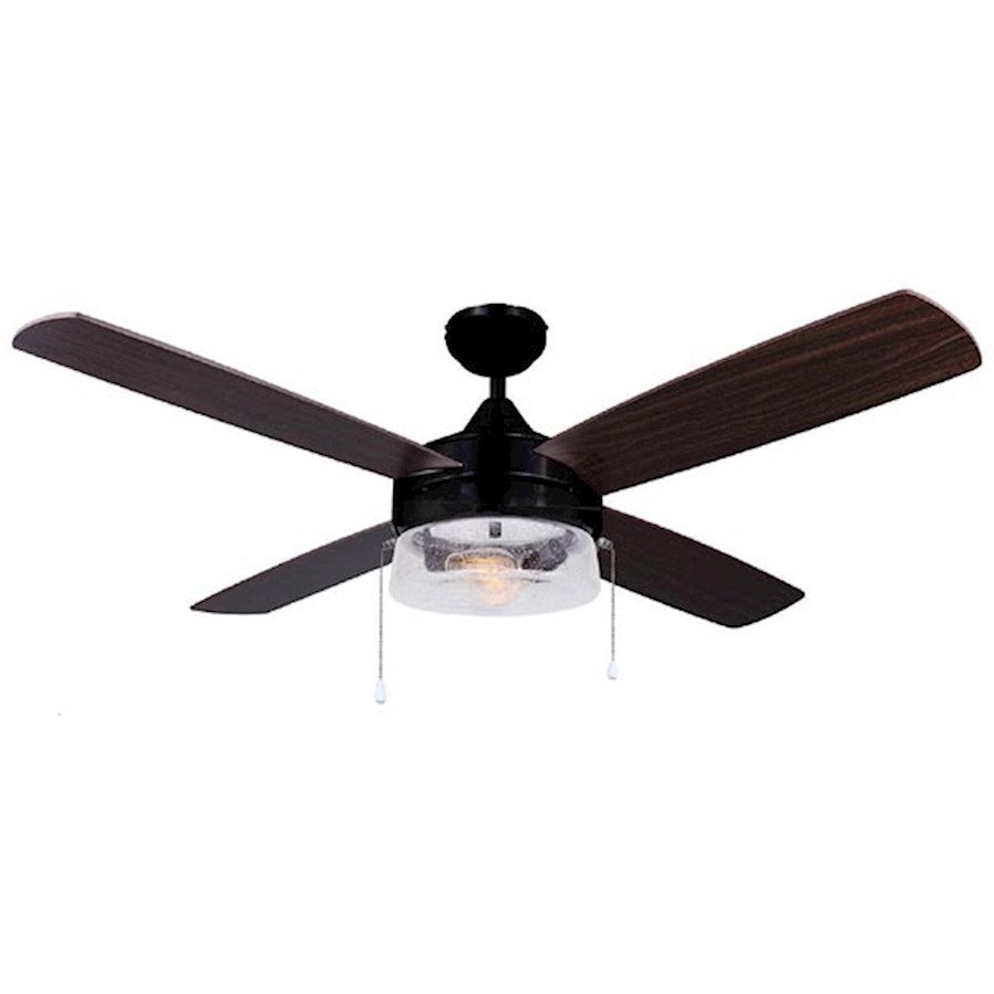 Canarm Mill 48in 4-Light Ceiling Fan | Oil Rubbed Bronze | Bedroom & Living Room | 48 x 48 x 16 in | Model CF48MIL4ORB
