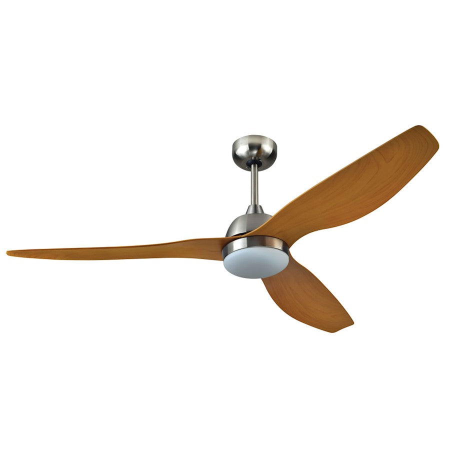 Canarm Duke 52in 1-Light Ceiling Fan | Brushed Nickel with Flat Opal Glass | Living Room & Bedroom | 52 x 52 x 11 in | Model CF52DUK3BN