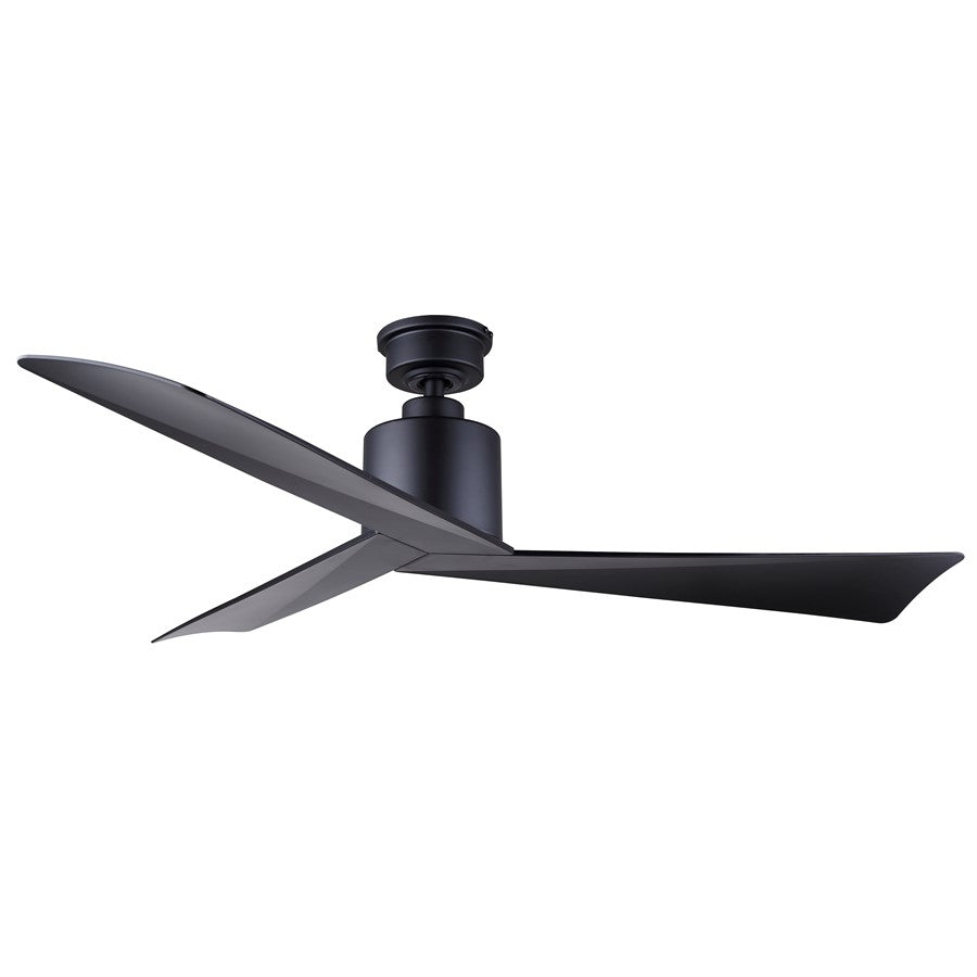 Canarm Eli 52in Ceiling Fan | Matte Black with 3 Blades | Living Room & Bedroom | 52 in W | Model CF52ELI3BK