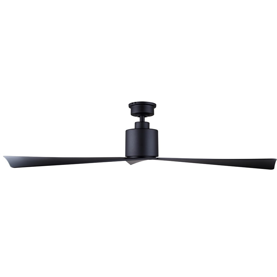 Canarm Eli 52in Ceiling Fan | Matte Black with 3 Blades | Living Room & Bedroom | 52 in W | Model CF52ELI3BK