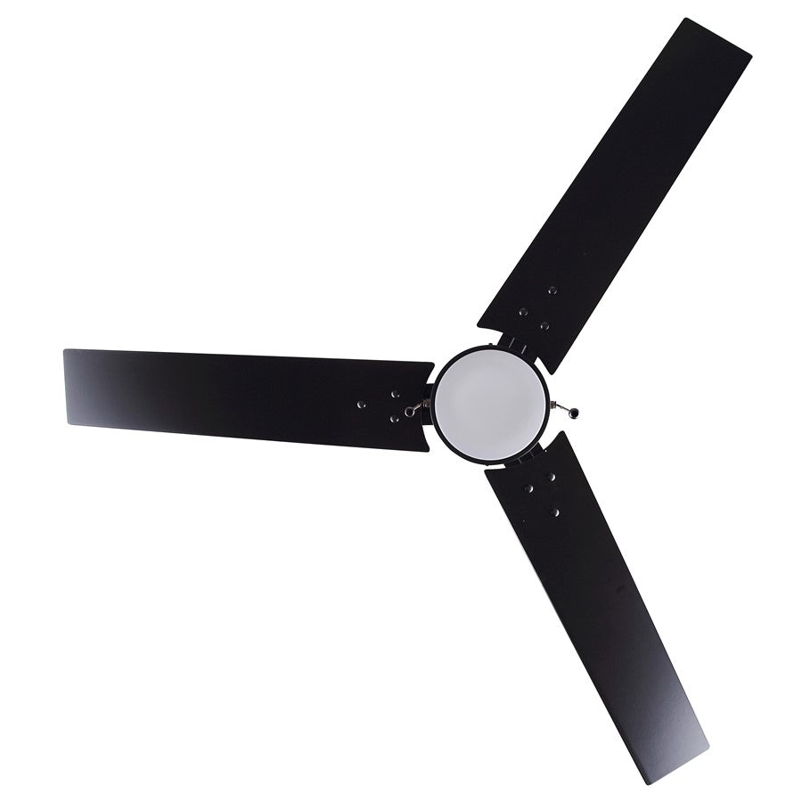 Canarm Liv 52in 1-Light Ceiling Fan | Modern Matte Black and Weathered Oak Plywood Blades | Living Room & Covered Patio | Model CF52JAC3BK-ES