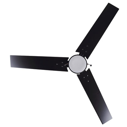 Canarm Liv 52in 1-Light Ceiling Fan | Modern Matte Black and Weathered Oak Plywood Blades | Living Room & Covered Patio | Model CF52JAC3BK-ES