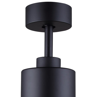 Canarm Liv 52in 1-Light Ceiling Fan | Modern Matte Black and Weathered Oak Plywood Blades | Living Room & Covered Patio | Model CF52JAC3BK-ES