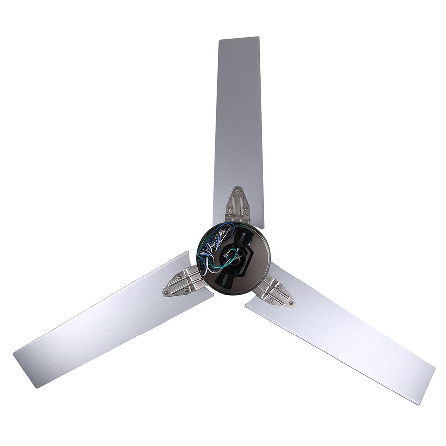Canarm Liv 52in 1-Light Ceiling Fan | Modern Brushed Nickel and Walnut Plywood Blades | Living Room & Covered Patio | Model CF52JAC3BN-ES
