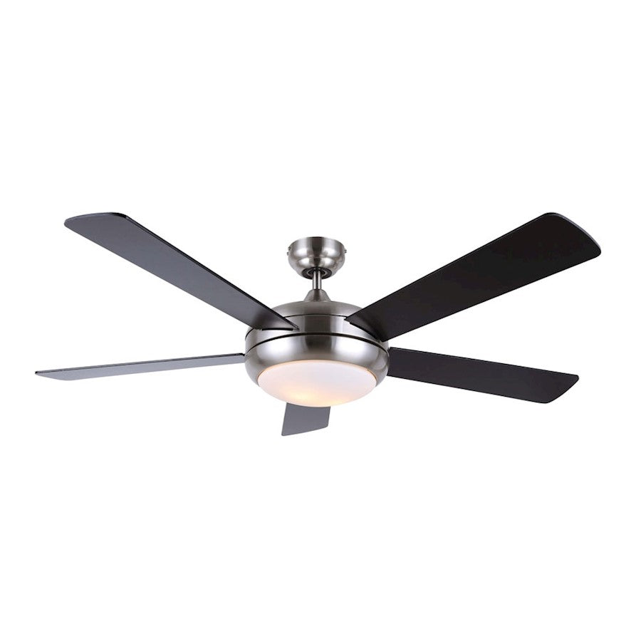 Canarm Moderne 52in Ceiling Fan | Brushed Nickel Finish | Living Room & Bedroom | 52 x 52 x 11 in | Model CF52MD05BN