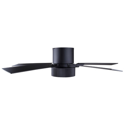 Canarm Rexton 52in 2-Light Ceiling Fan | Matte Black and Black | Kitchen, Living Room & Bedroom | 52 x 52 x 12 in | Model CF52REX5BK
