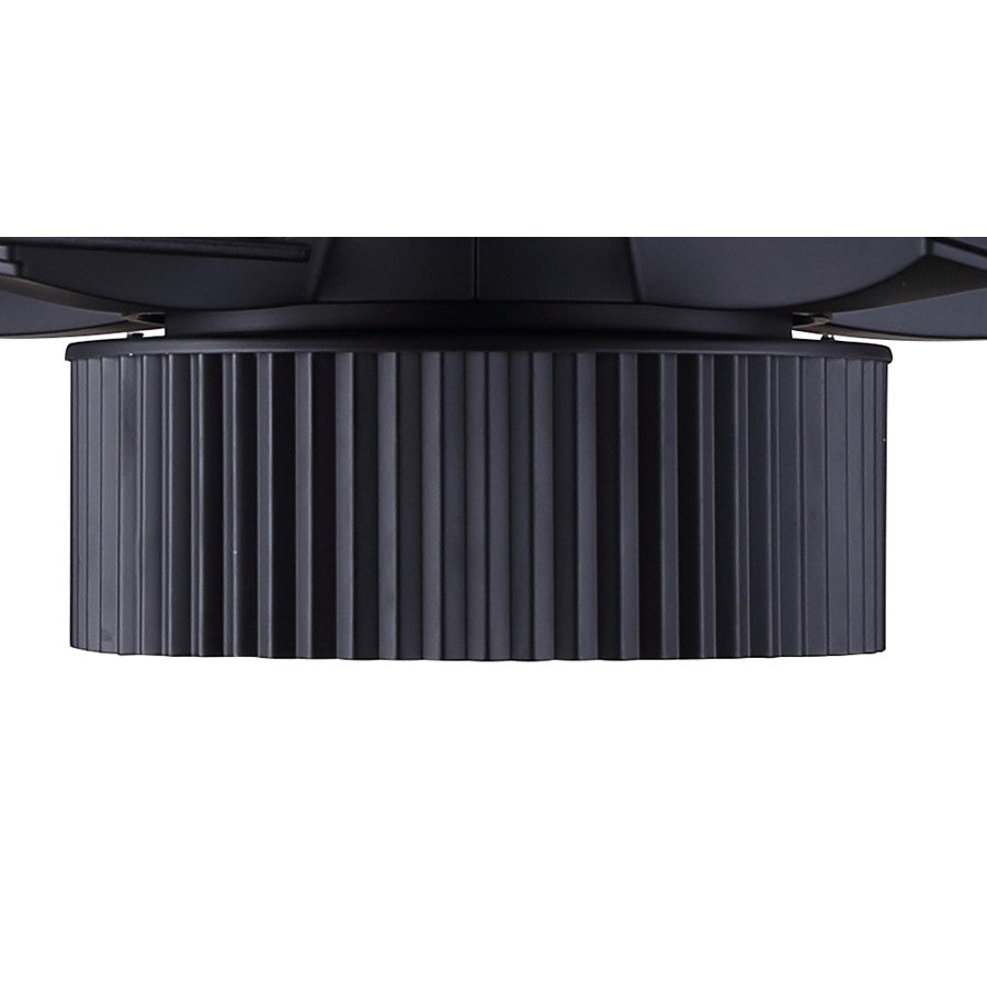 Canarm Rexton 52in 2-Light Ceiling Fan | Matte Black and Black | Kitchen, Living Room & Bedroom | 52 x 52 x 12 in | Model CF52REX5BK