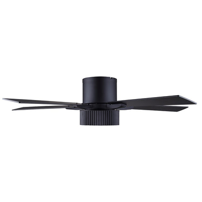 Canarm Rexton 52in 2-Light Ceiling Fan | Matte Black and Black | Kitchen, Living Room & Bedroom | 52 x 52 x 12 in | Model CF52REX5BK