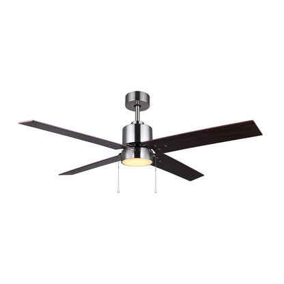 Canarm Tempest 52in 1-Light Ceiling Fan | Brushed Nickel and Gray Plywood Blades | Living Room & Covered Patio | 52 x 52 x 16 in | Model CF52TAT4BN-ES