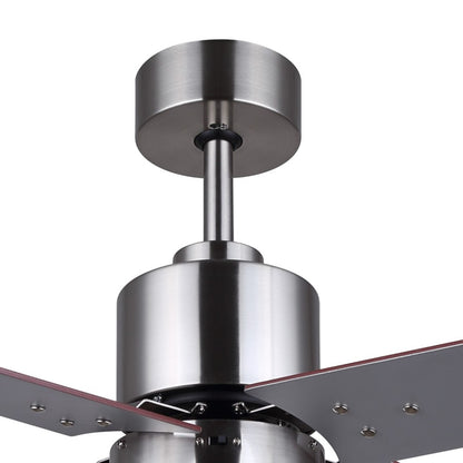 Canarm Tempest 52in 1-Light Ceiling Fan | Brushed Nickel and Gray Plywood Blades | Living Room & Covered Patio | 52 x 52 x 16 in | Model CF52TAT4BN-ES