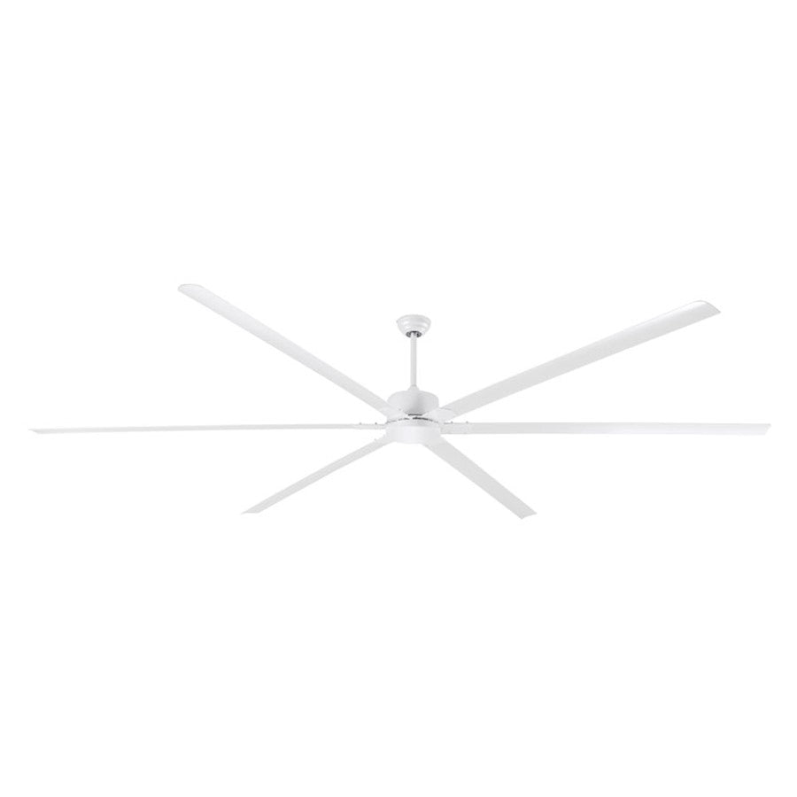 Canarm Fanbos 120in 6-Blade Ceiling Fan | Industrial White | Commercial & Large Spaces | 120 x 120 x 20 in | Model CP120WH