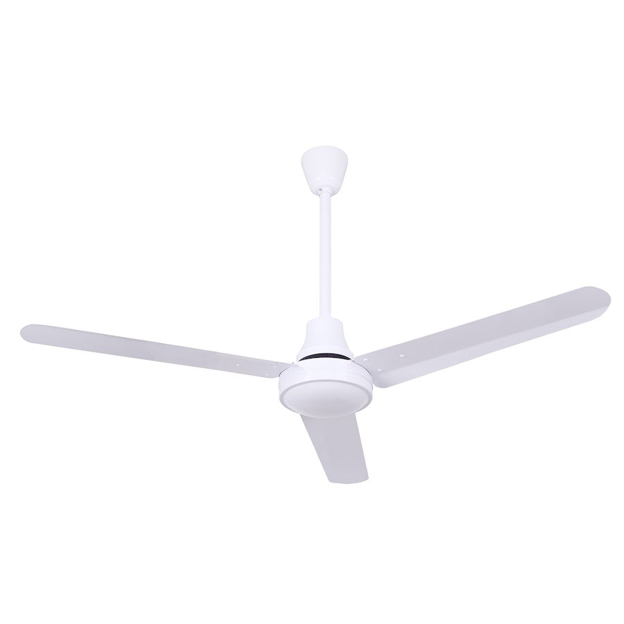 Canarm CP48D11N 48in Industrial Ceiling Fan | White Finish | Living Room & Bedroom Air Circulation | 48in Blade Span | Model CP48D11N