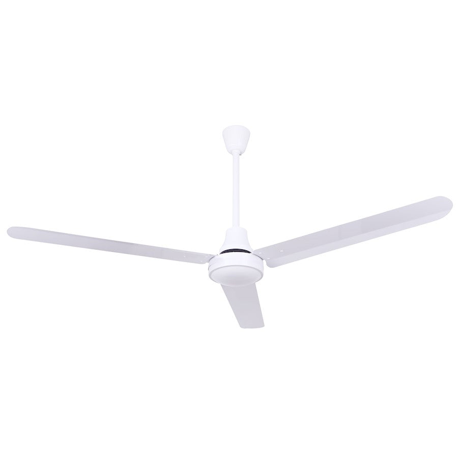 Canarm 60in Industrial Ceiling Fan | White Finish | Living Room & Bedroom | 60 x 60 x 18 in | Model CP60DW11N