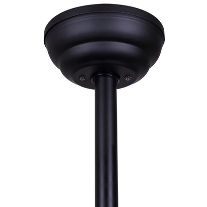 Canarm Ezra 72in 8-Blade Ceiling Fan | Matte Black Aluminum | Outdoor Patio & Pergola | 72 x 72 x 20.75 in | Model CP72EZR8BK-NLW