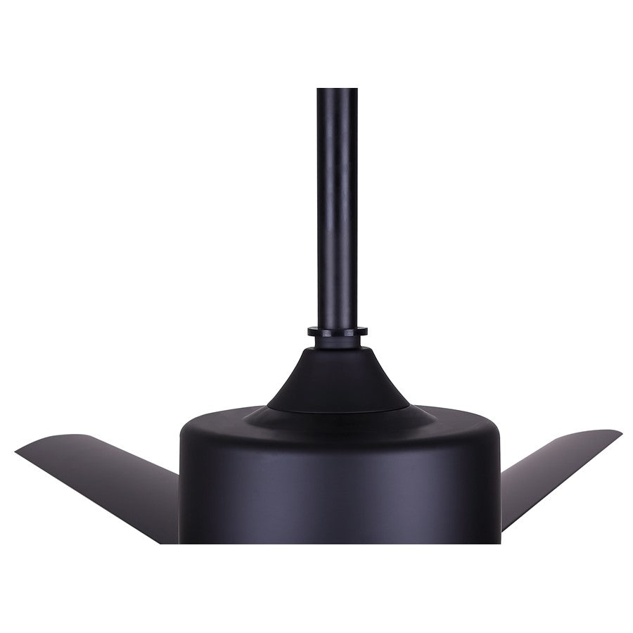 Canarm Ezra 72in 8-Blade Ceiling Fan | Matte Black Aluminum | Outdoor Patio & Pergola | 72 x 72 x 20.75 in | Model CP72EZR8BK-NLW