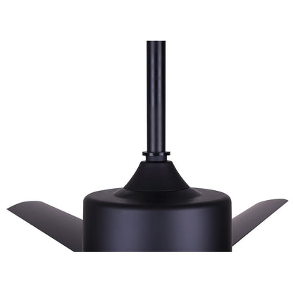 Canarm Ezra 72in 8-Blade Ceiling Fan | Matte Black Aluminum | Outdoor Patio & Pergola | 72 x 72 x 20.75 in | Model CP72EZR8BK-NLW