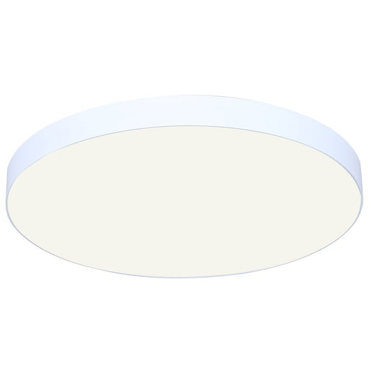 Canarm Madison 10in 1-Light LED Flush Mount | Modern White and PVC Lens | Bedroom & Hallway | 10 x 10 x 1 in | Model DL-10F-20WS-WH-C
