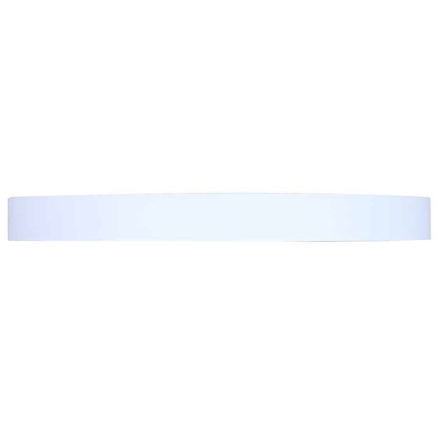 Canarm Madison 10in 1-Light LED Flush Mount | Modern White and PVC Lens | Bedroom & Hallway | 10 x 10 x 1 in | Model DL-10F-20WS-WH-C