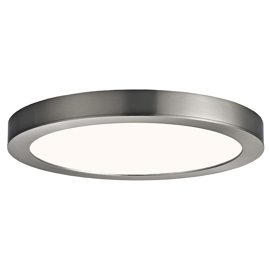Canarm LED Disc 11in 1-Light Flush Mount | Modern Brushed Nickel | Bedroom & Hallway | 11 x 11 x 1 in | Model DL-11C-22FC-BN-C