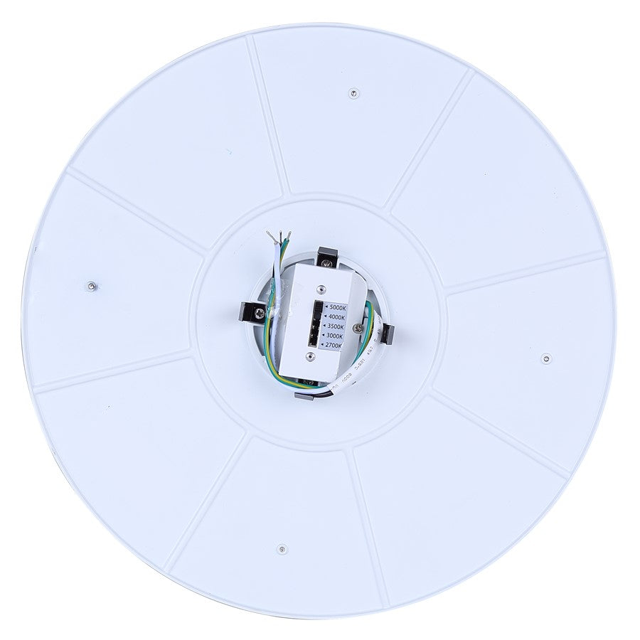 Canarm Madison 12in 1-Light LED Flush Mount | White PVC Lens | Bathroom & Hallway | 12 x 12 x 1 in | Model DL-12F-25WS-WH-C