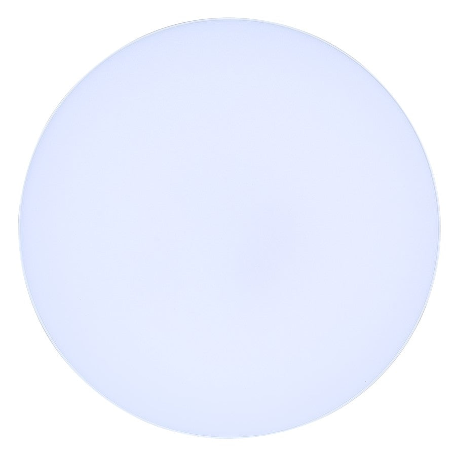 Canarm Madison 12in 1-Light LED Flush Mount | White PVC Lens | Bathroom & Hallway | 12 x 12 x 1 in | Model DL-12F-25WS-WH-C