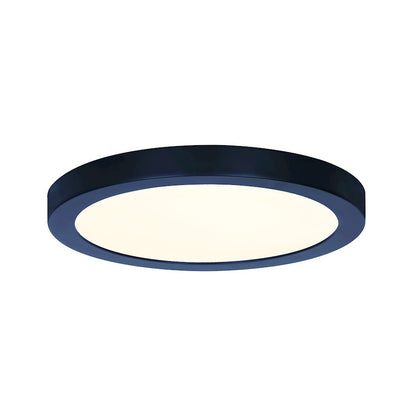 Canarm 15in 1-Light LED Round Flush Mount | Matte Black | Bathroom & Hallway | 15 x 15 x 1 in | Model DL-15C-30FC-BK-C