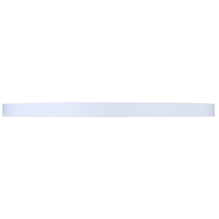 Canarm Madison 18in 1-Light LED Flush Mount | White Aluminum and Iron with PS Lens | Living Room & Bedroom | 18 x 18 x 1 in | Model DL-18B-40FC-WH-C