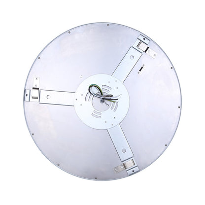 Canarm Madison 18in 1-Light LED Flush Mount | White Aluminum and Iron with PS Lens | Living Room & Bedroom | 18 x 18 x 1 in | Model DL-18B-40FC-WH-C