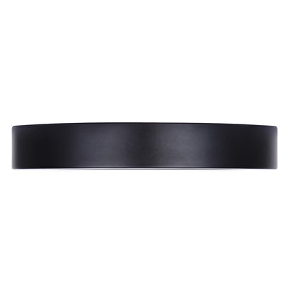 Canarm Madison 5in 1-Light LED Flush Mount | Matte Black with PVC Lens | Kitchen & Bathroom | Model DL-5F-10S-BK-C