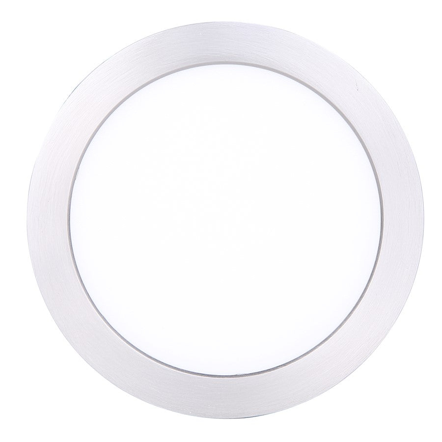 Canarm Madison 5in 1-Light LED Flush Mount | Brushed Nickel with PVC Lens | Living Room & Kitchen | Model DL-5F-10S-BN-C