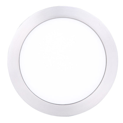 Canarm Madison 5in 1-Light LED Flush Mount | Brushed Nickel with PVC Lens | Living Room & Kitchen | Model DL-5F-10S-BN-C