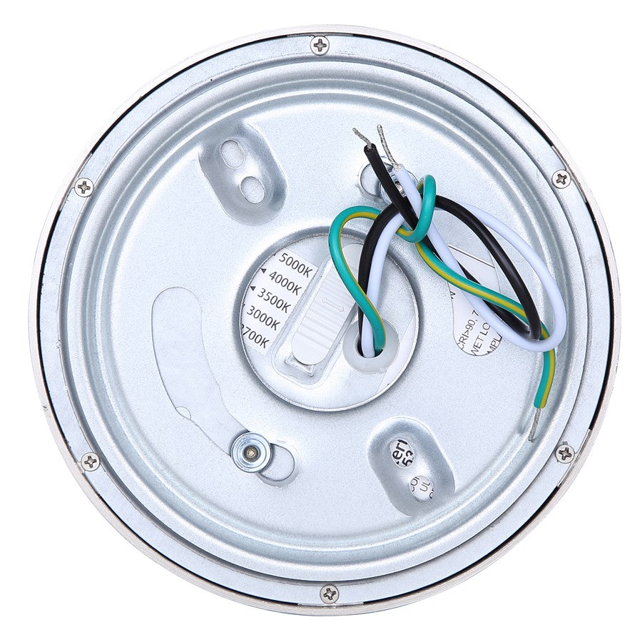 Canarm Madison 5in 1-Light LED Flush Mount | Brushed Nickel with PVC Lens | Living Room & Kitchen | Model DL-5F-10S-BN-C