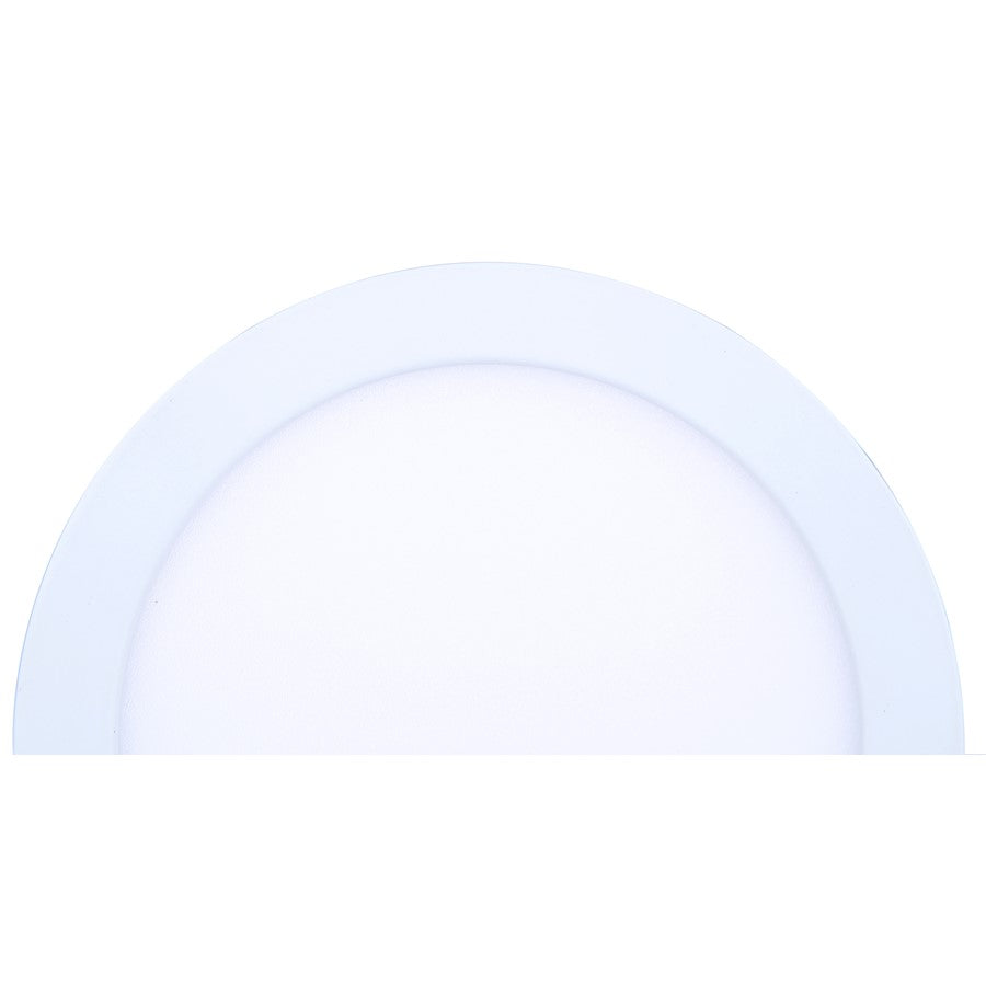 Canarm Madison 5in 1-Light LED Flush Mount | White with PVC Lens | Kitchen & Bathroom | 5 x 5 x 0.9 in, Dimmable 2700K-5000K | Model DL-5F-10S-WH-C