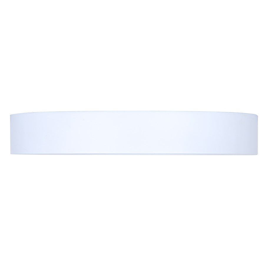 Canarm Madison 5in 1-Light LED Flush Mount | White with PVC Lens | Kitchen & Bathroom | 5 x 5 x 0.9 in, Dimmable 2700K-5000K | Model DL-5F-10S-WH-C
