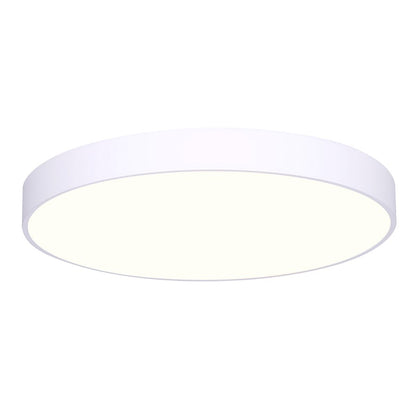 Canarm Madison 6in 1-Light Flush Mount | Modern Matte White and PC Lens | Kitchen & Hallway Ceiling | 6 x 6 x 1 in | Model DL-6F-10WS-WH-C