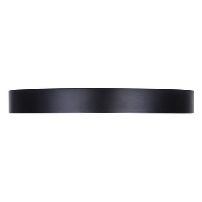 Canarm Madison 7in 1-Light Flush Mount | Modern Matte Black and PVC Lens | Kitchen & Bedroom Ceiling | 7 x 7 x 0.88 in | Model DL-7F-15S-BK-C