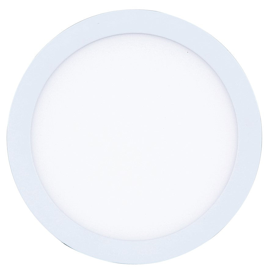 Canarm Madison 7in 1-Light LED Flush Mount | White | Bedroom & Hallway Ceiling Light | 1200 Lumens, 5CCT, Dimmable | Model DL-7F-15S-WH-C