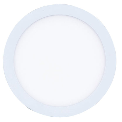 Canarm Madison 7in 1-Light LED Flush Mount | White | Bedroom & Hallway Ceiling Light | 1200 Lumens, 5CCT, Dimmable | Model DL-7F-15S-WH-C