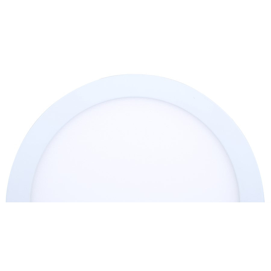 Canarm Madison 7in 1-Light LED Flush Mount | White | Bedroom & Hallway Ceiling Light | 1200 Lumens, 5CCT, Dimmable | Model DL-7F-15S-WH-C