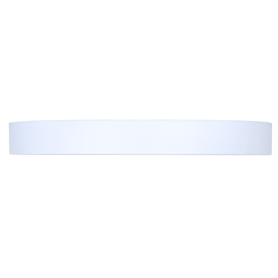 Canarm Madison 7in 1-Light LED Flush Mount | White | Bedroom & Hallway Ceiling Light | 1200 Lumens, 5CCT, Dimmable | Model DL-7F-15S-WH-C