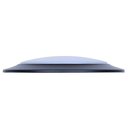 Canarm Madison 7.28in 1-Light LED Flush Mount | Matte Black and White Acrylic | Bathroom & Kitchen Ceiling Light | Model DL6151BK