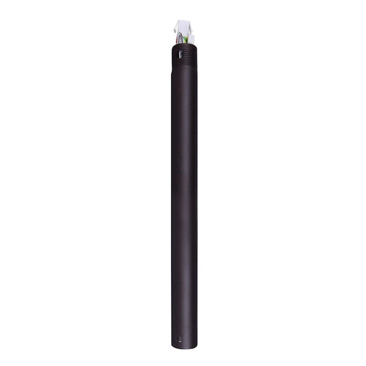 Canarm Black 12in DC Ceiling Fan Downrod Steel Extension Rod | Bedroom & Living Room Fan Accessory | 12 in L | Model DR12BK-DC