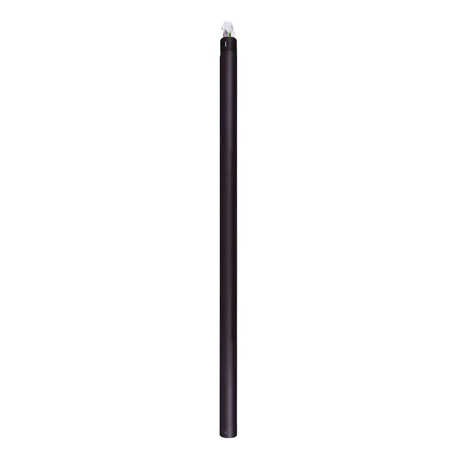 Canarm DR24BK-DC 24in Black Ceiling Fan Downrod | Steel | High Ceilings & Sloped Ceilings | 24in H | Model DR24BK-DC