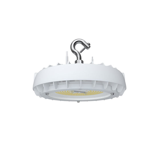 Canarm Highbay 100W LED Light | White Finish | Warehouse & Gym | 5000K, Damp/Wet Rated | Model HBLED-PT100W5000