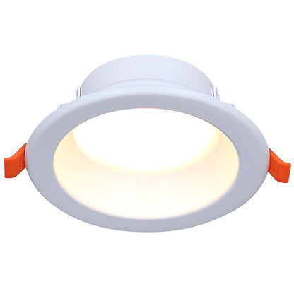 Canarm Madison 4.17in 1-Light Recessed LED Light | White Finish | Bathroom & Kitchen | Integrated LED, Wet Rated | Model HLD415WH