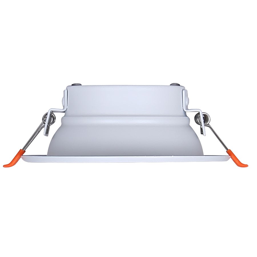 Canarm Madison 4.17in 1-Light Recessed LED Light | White Finish | Bathroom & Kitchen | Integrated LED, Wet Rated | Model HLD415WH