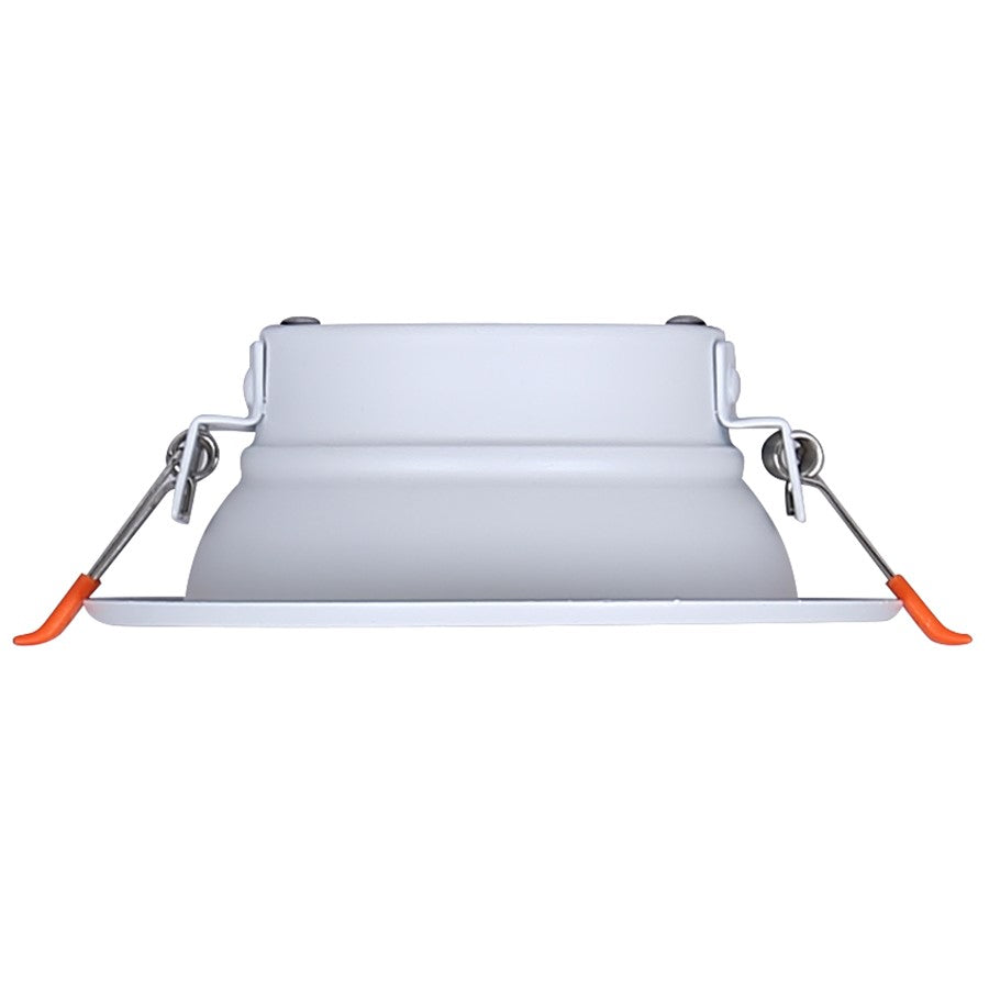 Canarm Madison 4.17in 1-Light Recessed LED Light | White Finish | Bathroom & Kitchen | Integrated LED, Wet Rated | Model HLD415WH