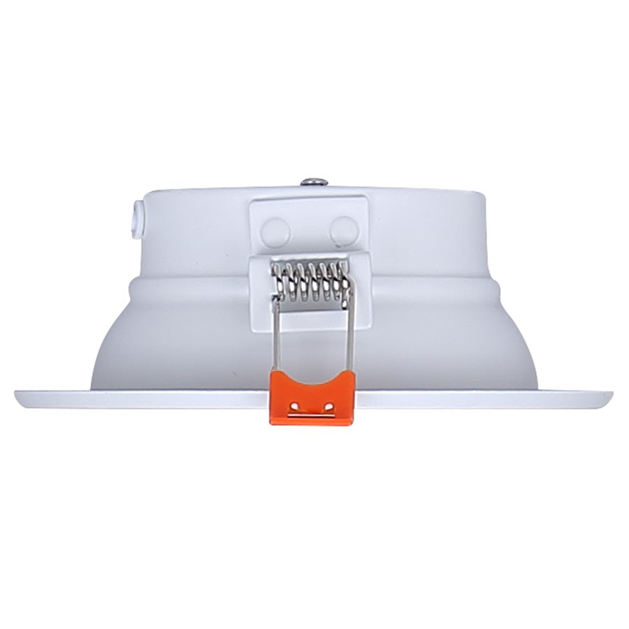 Canarm Madison 4.17in 1-Light Recessed LED Light | White Finish | Bathroom & Kitchen | Integrated LED, Wet Rated | Model HLD415WH